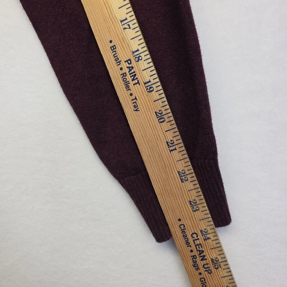 Nautica‎ Sweater Mens M Purple V Neck Knit Preppy Academia Business Work Formal